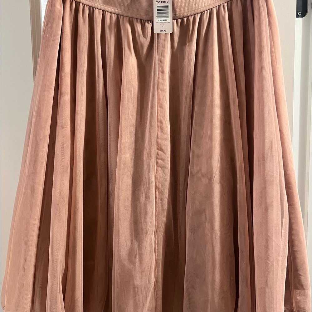 Torrid Blush Full Tulle Midi Skirt